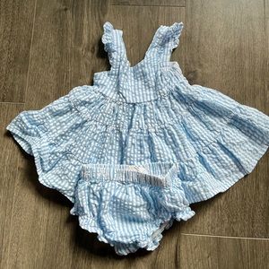 Blue and White Baby Summer Dress